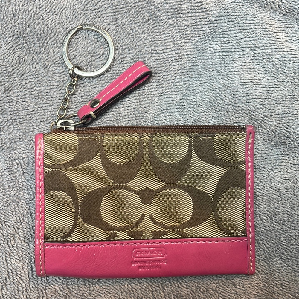 Coach keychain wallet